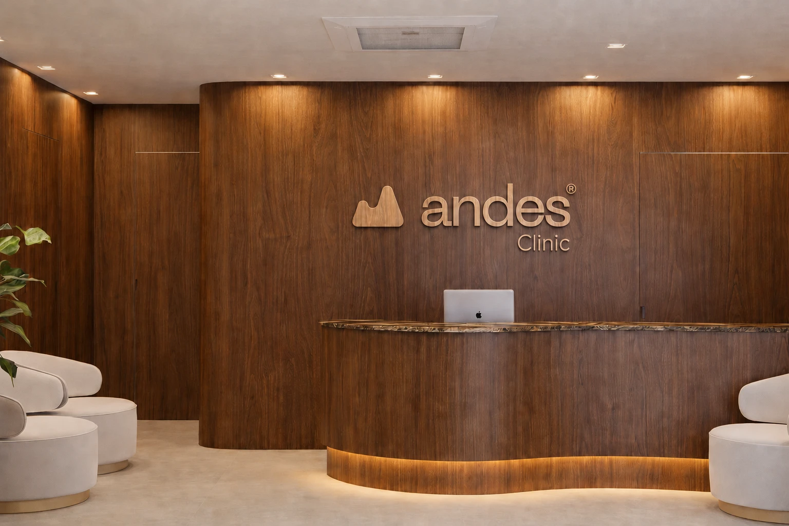 Recepção da Andes Clinic em Aracaju